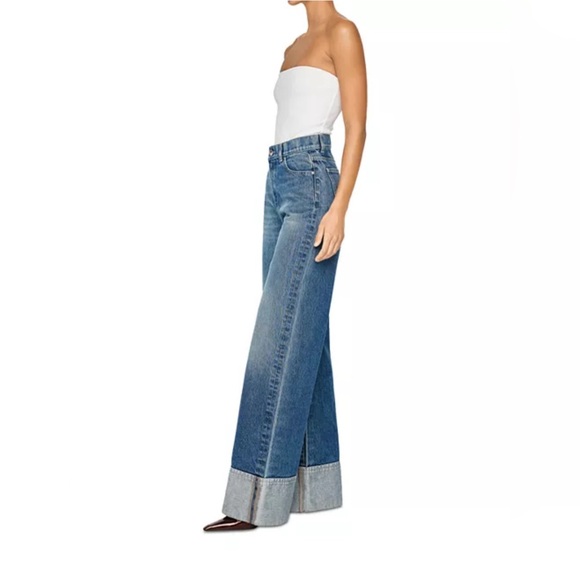 DL1961 Hepburn Wide Leg Jeans in Blue